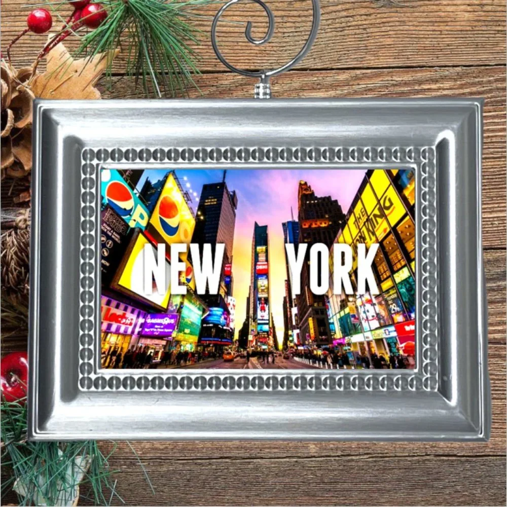 NY New York City Times Square Manhattan Christmas Tree‎ Ornament